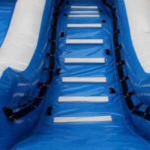 Climbing wall of an Inflatable water slide.